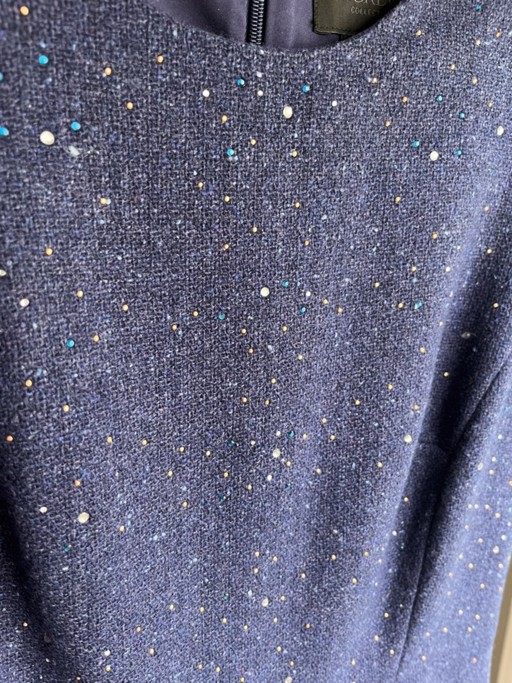 NWT J Crew Collection studded constellation sheath dress, size 6, dark blue - Picture 16 of 16